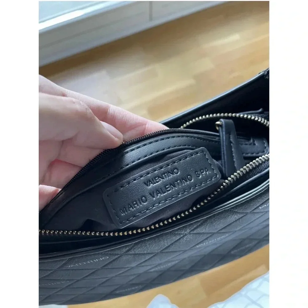 Mario Valentino black boho shoulder‎ bag